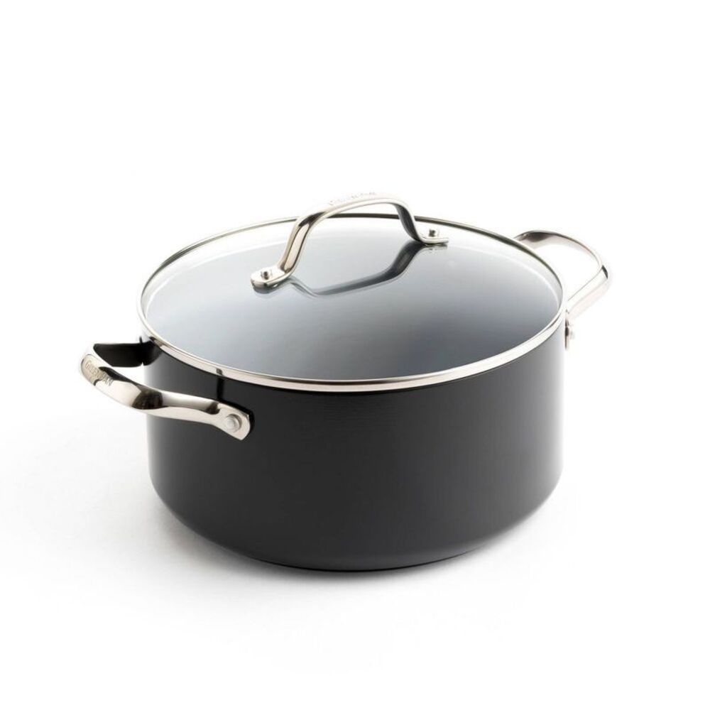 GreenPan Valencia Pro 5qt Ceramic Casserole with Lid Black